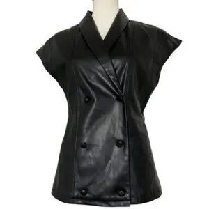 Jason Wu faux leather top